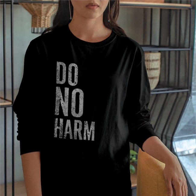 Black Popcorned Planet Merch Do No Harm T Shirt
