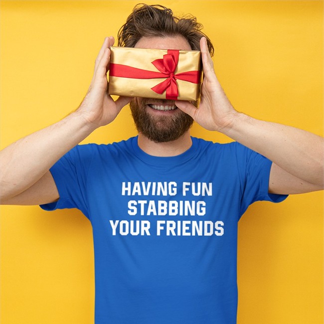 Weird Thrift Store Shirts Having Fun Stabbing Your Friends Hoodie