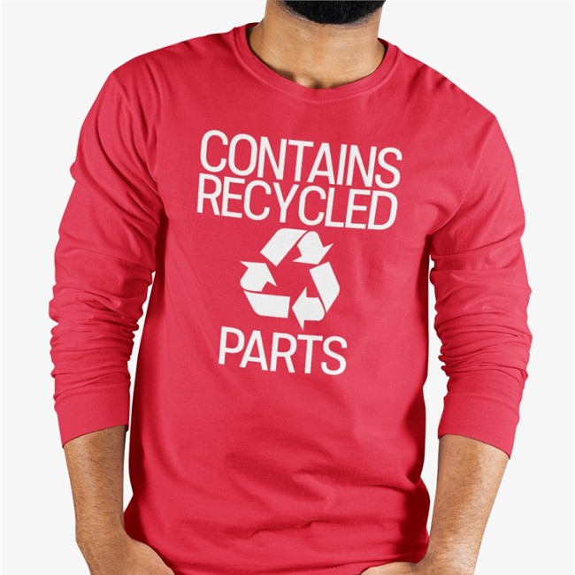 Contains Recycled Parts T Shirts Black
