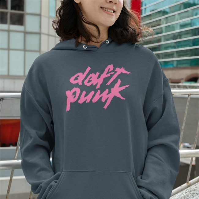 TiSort Fabrikasi Merch Pink Daft Punk Black Tees Wub