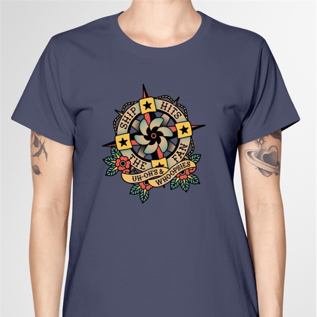 Ship Hits The Fan Tattoo Shirt