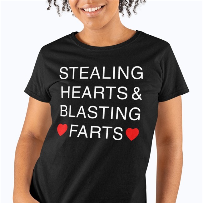 Stealing Hearts & Blasting Farts Long Sleeve T Shirt Shirts That Go Hard Merch Shirtsthtgohard