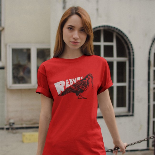 Red Vox Noodle Pigeon T Shirt