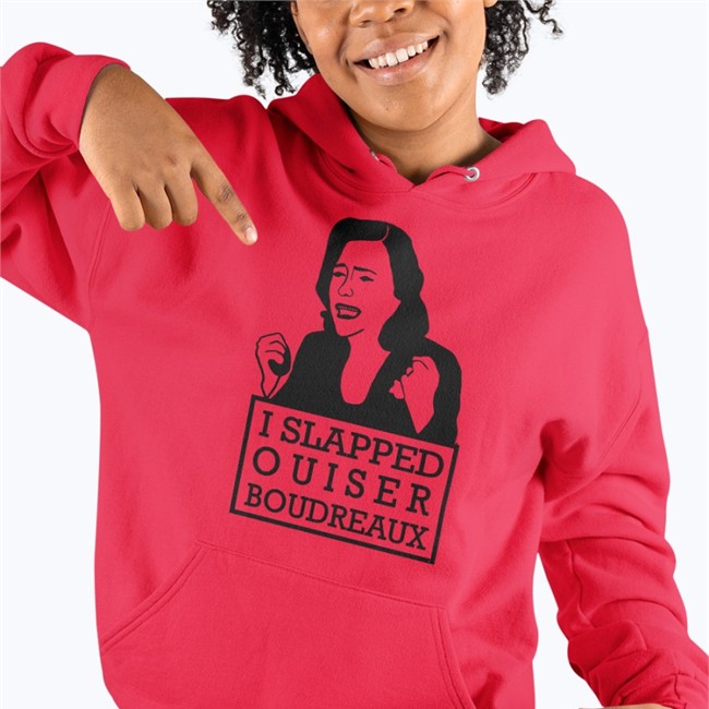 Iabearbussy Red I Slapped Ouiser Boudreaux T Shirt