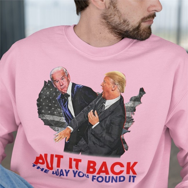 Zack Morris Put It Back The Way You Found It Trump Slap Anti Biden T Shirt