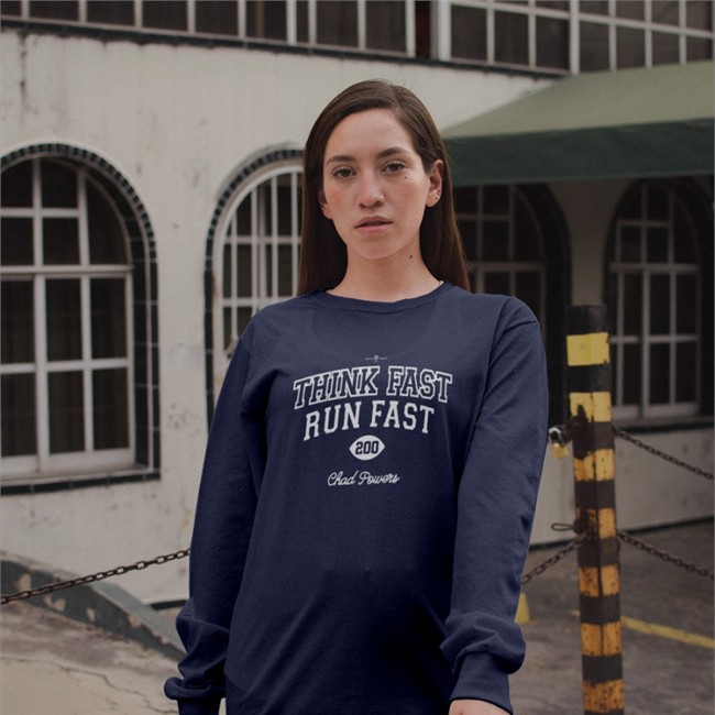 Rotowear Think Fast Run Fast Tee Shirt Chad Powers