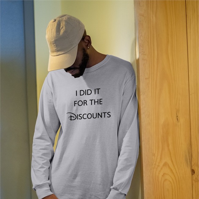 I Did It For The Discounts Crewneck Sweatshirt Joey Jones