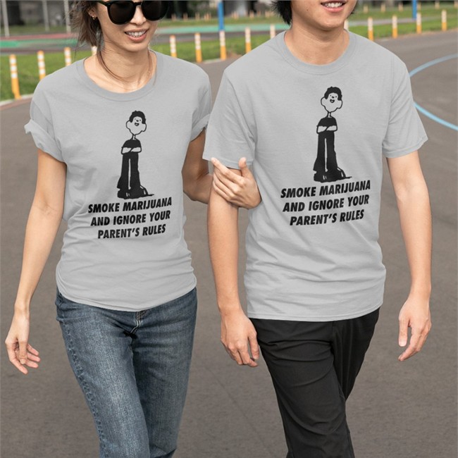 Goodshirts Merch Shirts That Go Hard Smoke Marijuana And Ignore Your Parent's Rules Shirt