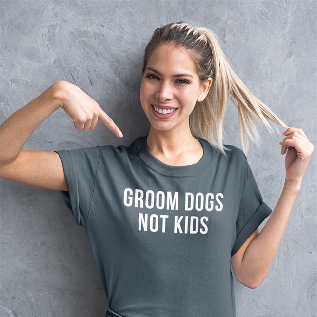Groom Dogs Not Kids Shirt