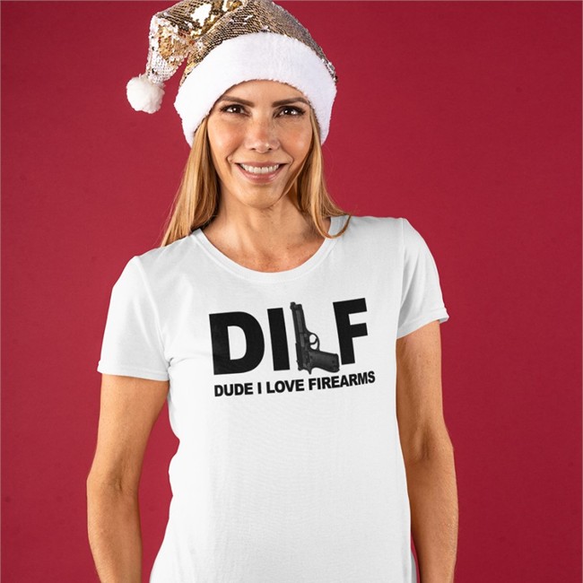 DILF Dude I Love Firearms Crewneck Sweatshirt Bunker Branding