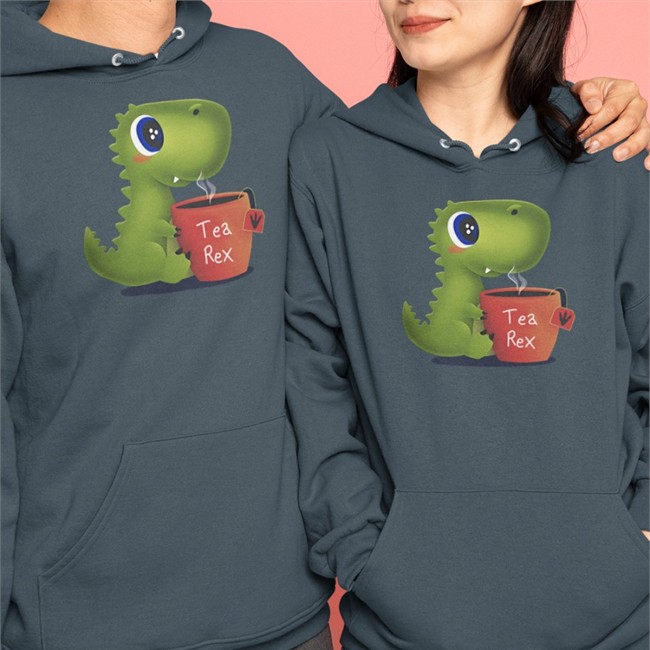 Tea Rex Hooded Sweatshirt Tea Rex T-Shirt