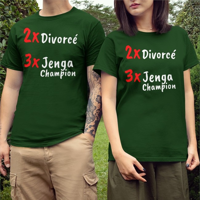 2X Divorce 3X Jenga Champion Tee Shirt Shirts That Go Hard 2X Divorce 3X Jenga Champion Tee Shirtsthtgohard