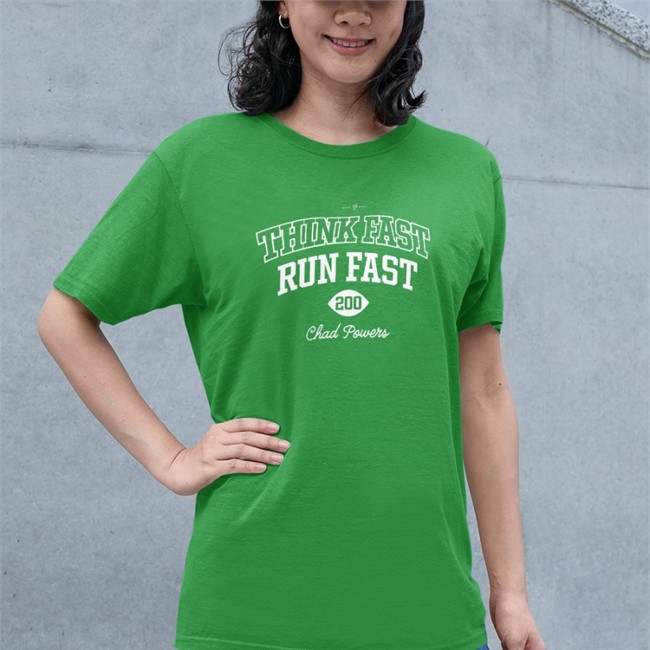 Saquon Barkley Think Fast Run Fast 200 Chad Powers Crewneck Sweatshirt Roto Wear Store