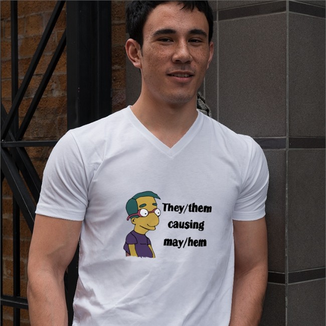 Milhouse Van Houten The Simpsons They Them Causing May Hem Zip Up Hooded Good Small Horce