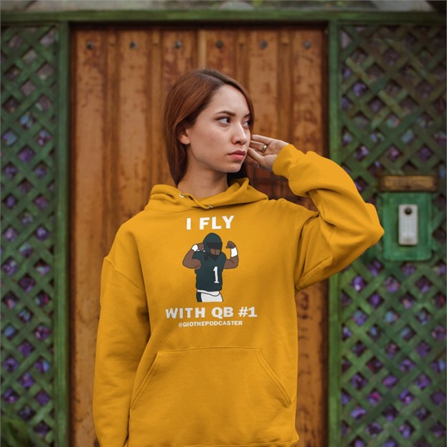 Bonfire Shop I Fly With Qb 1 Shirt The Giovanni Show Podcast