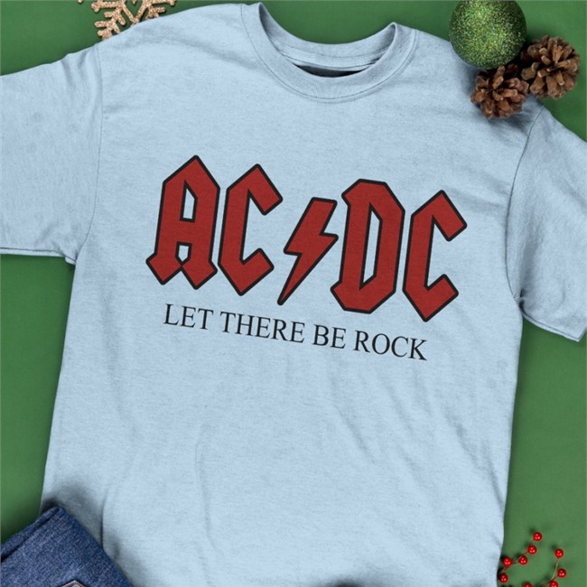 AC DC Let There Be Rock Offical Shirt Athletic Heather Deadbutterflii AC DC Let There Be Rock Edition Limited Tee Shirts Deadbutterflii