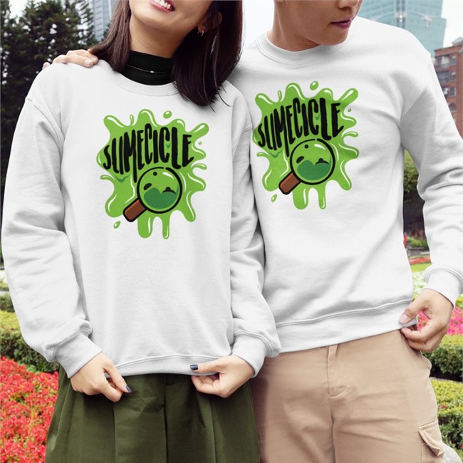 Magnifying Glass Slimecicle Splat Crewneck Sweatshirt Storefrontier Merch