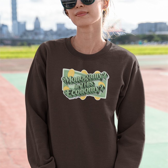 Shirts That Go Hard Monogamy In This Economy Hoodie Polyamfam Merch