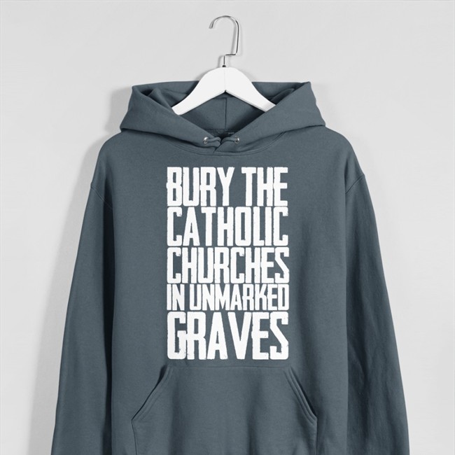 Bury The Catholic Churches In Unmarked Graves Tee Indigenous Prints Llc Merch Bury The Catholic Churches In Unmarked Graves Tank Top