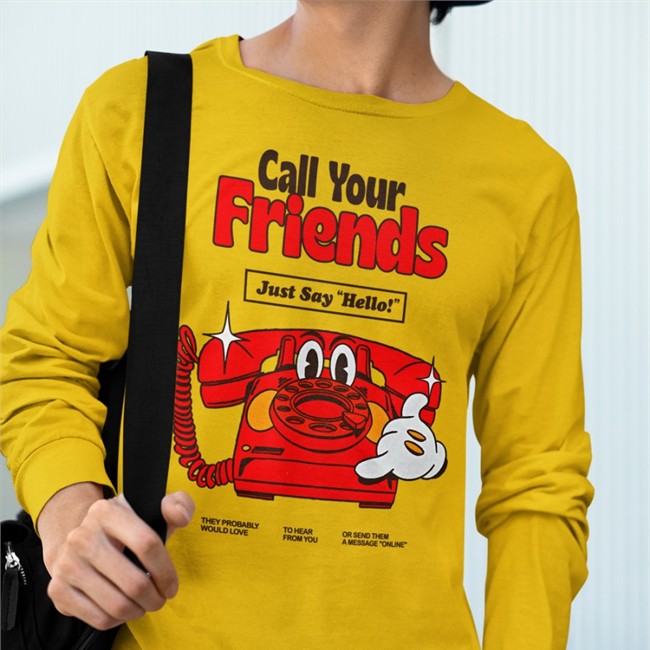 Call Your Friends Just Say Hello Shirt Nelson Madebynelson