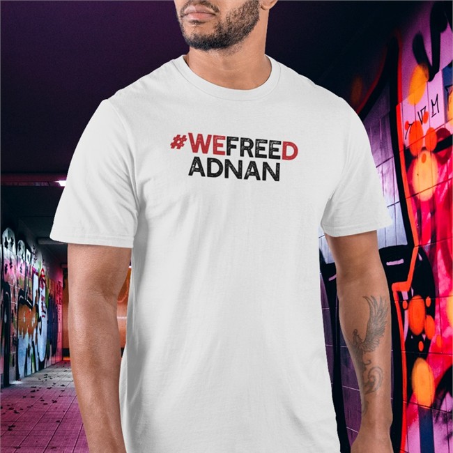 Cause Team Merch We Freed Adnan Tee Shirt Iain Armitage Rabia O'chaudry