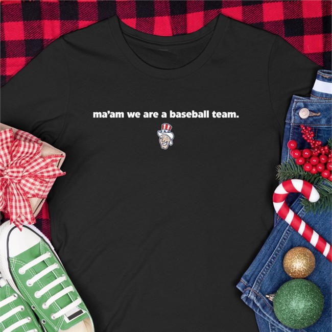 Harrisburg Senators Merch Ma'am We Are A Baseball Team Hoodie