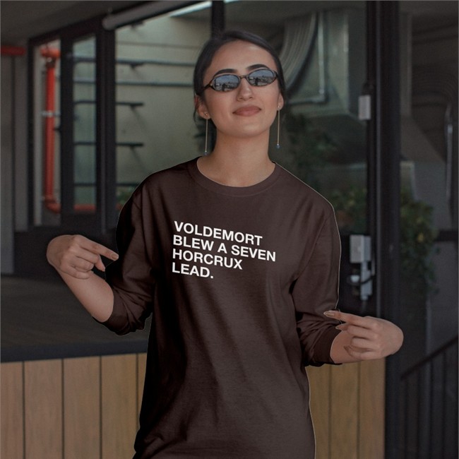 Obvious Shirts Shop Voldemort Blew A Seven Horcrux Lead Long Sleeve Tee Shirt