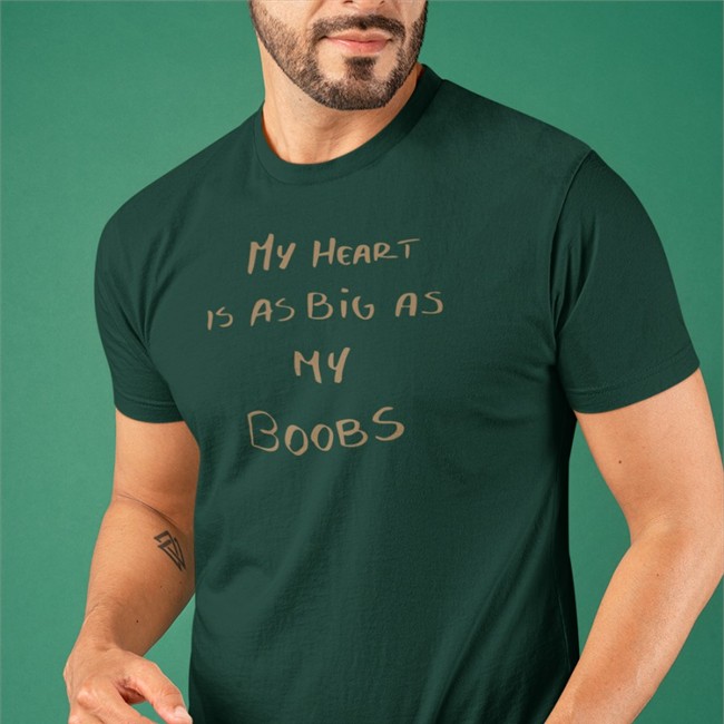 Funny LappanArt My Heart Is As Big As My Boobs Shirt Lappan My Heart Is As Big As My Boobs Tanktop