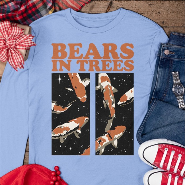 Bears In Trees Aquarium Long Sleeve Shirt