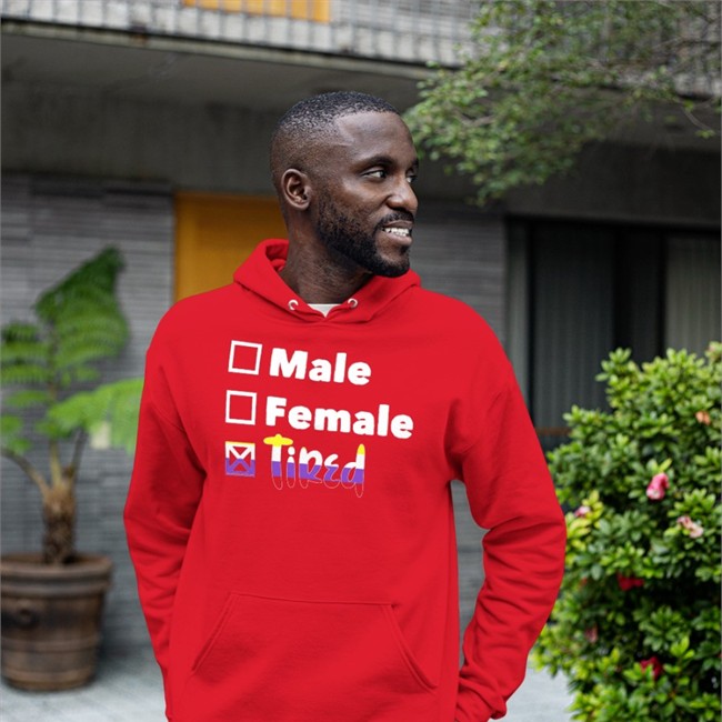 Male Female Tired Shirt Mamunches