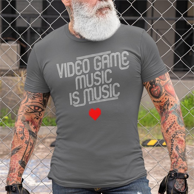 Hello Merch Video Game Music Is Music Tees