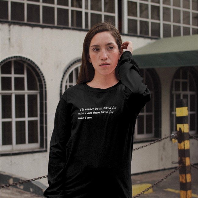 Goodshirts Merch Shirts That Go Hard I'd Rather Be Disliked For Who I Am Than Liked For Who I Am Shirt