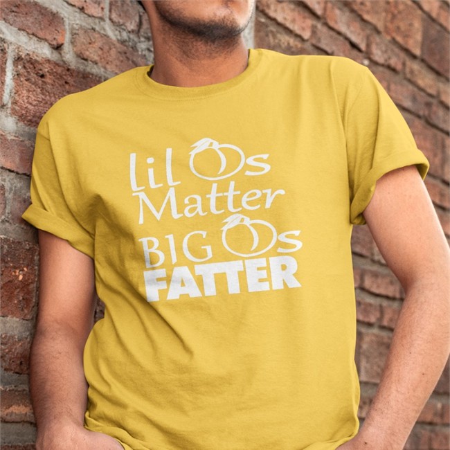 Shirts That Go Hard Lil As Matter Big As Fatter Tee Black