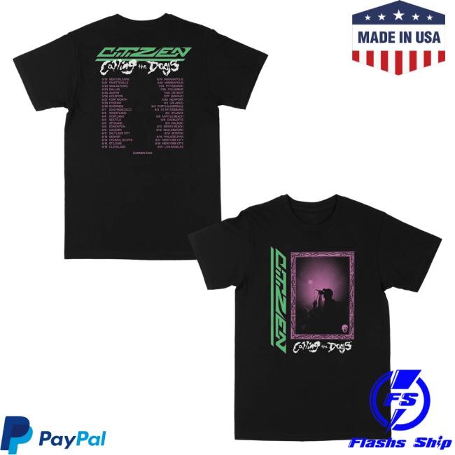 Citizen Band Frame 2024 Tour Top Shirt | Citizen Official Merch Store