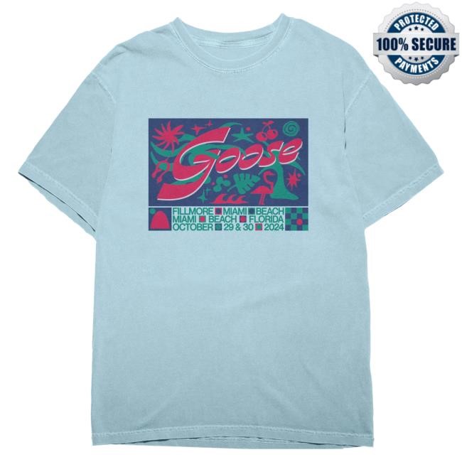 Official Goose The Band Merch Goosetheband Miami - October 2024 Event T Shirt