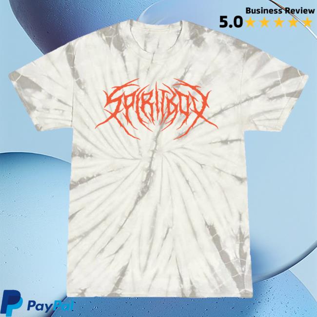 Official Spiritbox Merch Death Metal Logo Spider Grey Tie Dye Shirts