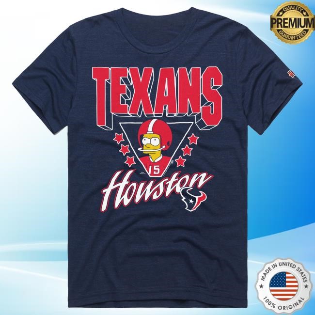Official Houston Texans Homage x The Simpsons Youth Tshirt - Navy