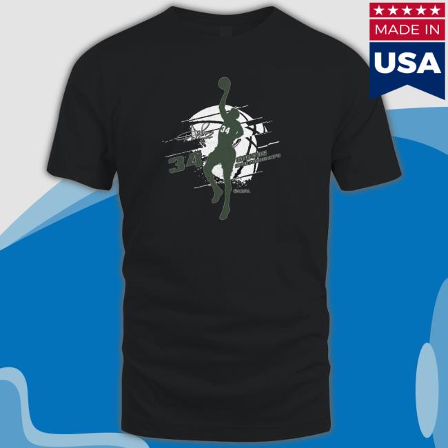 Giannis Antetokounmpo Milwaukee Bucks Silhouette Signature T-Shirt