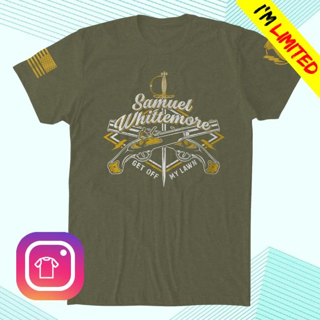 Official The Fat Electrician Merch Bunker Branding Get Off My Lawn T-Shirt Military Green
