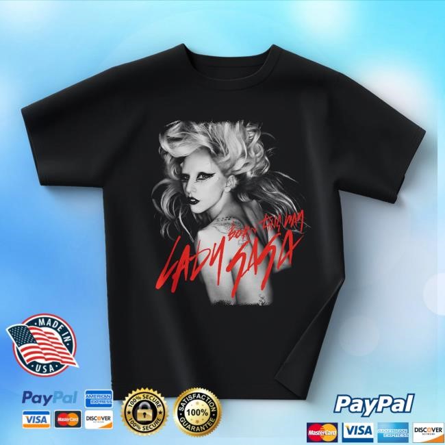 Born This Way Script New T-Shirt Lady Gaga Merch Shop