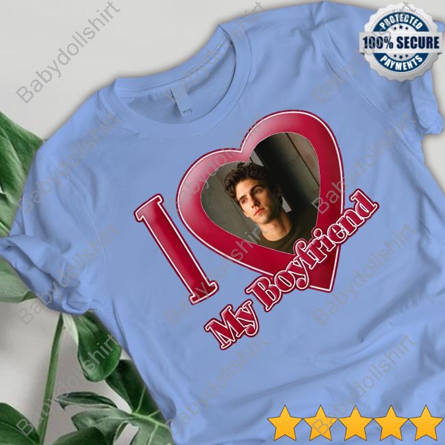 Official Thinker Gilmore Jess Mariano I Love My Boyfriend Tee Shirt