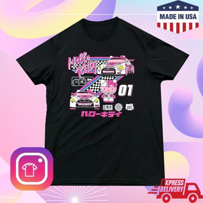 Official Hello Kitty Racing By Sanrio Tee Shirt - Hello Kitty