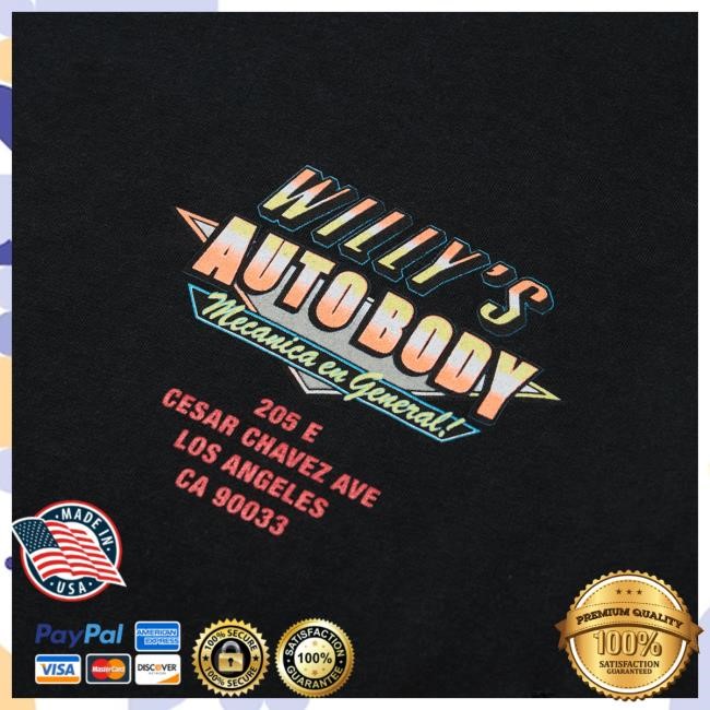 Willy Chavarria Willy's Autobody Easy Tee (Destroyed) Shirt
