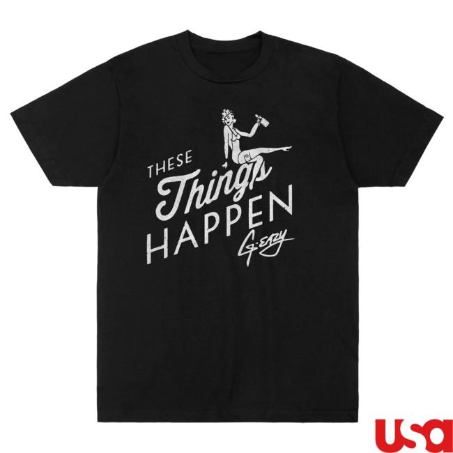 Official G-Eazy These Things Happen Black Tee GEazy