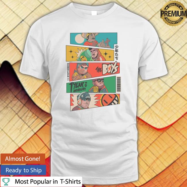 Official The Boys Merch One Year Anniversary Tee