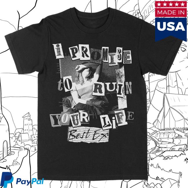 Death Wish Store Deathwish Inc Best Ex "I Promise To Ruin Your Life" Black Tee Shirt Deathwishinc