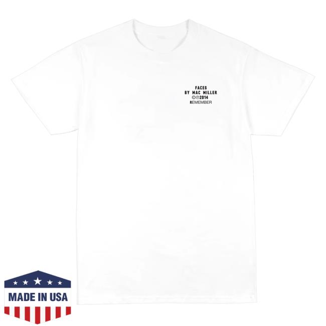 Official Mac Miller Merch Store Faces 10 Year Line Drawing 2024 Shirt Macmillerswebsite Clothing Shop