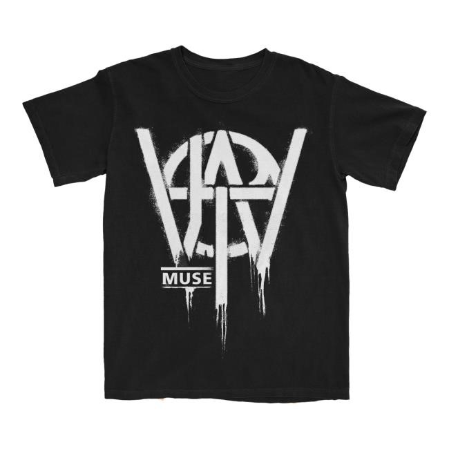 Muse Official Merch Store Will Of The People Logo Bleed Short Sleeve Tee Muse Clothing Apparel Muse Shop