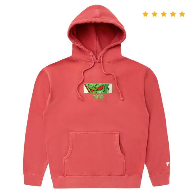 Official Hypland Clothing Merch Store Hypland Db Shenron Eyes Hoodies (Vintage Red)