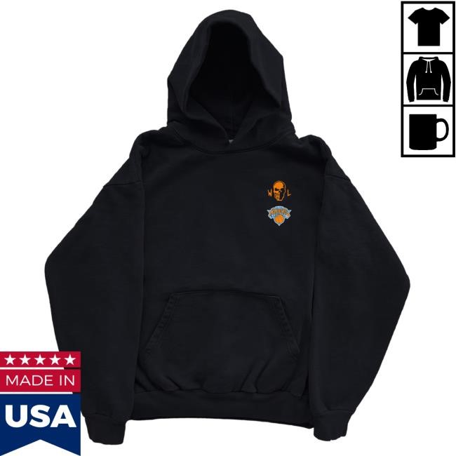 Knicks Sky High Pullover Hoodie - Black | Warren Lotas Official NBA